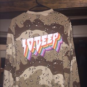 10 Deep Camo Long Sleeve Tee